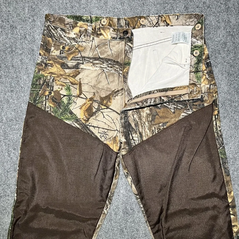 Wrangler Pro Grear‎ Brush Guard Realtree Canvas Camo Hunting Jeans Men 40x34